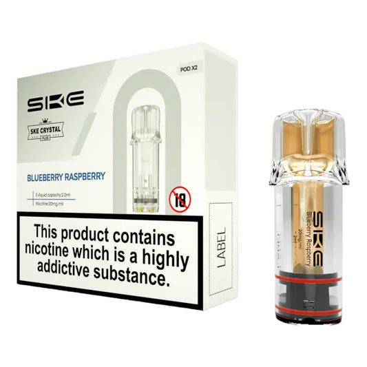 SKE Crystal PLUS Prefilled Pods - Blueberry Raspberry - 2PK