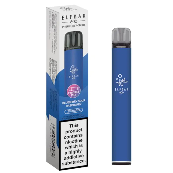Elfbar 600 Prefilled Pod Kit-Blueberry Sour Raspberry
