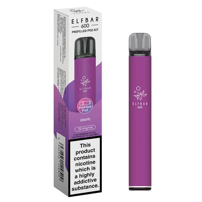 Elfbar 600 Prefilled Pod Kit-Grape