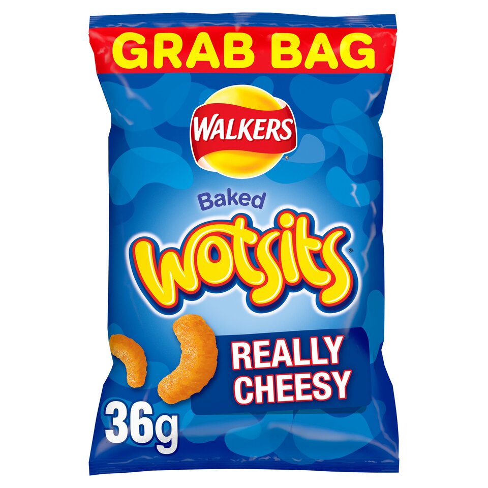 Walkers Wotsits Cheese Grab Bag Crisps 36g