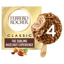 Ferrero Rocher Classic Milk Chocolate & Hazelnut Ice Cream Sticks Multipack 4x50g