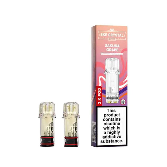 SKE Crystal PLUS Prefilled Pods - Sakura Grape - 2PK