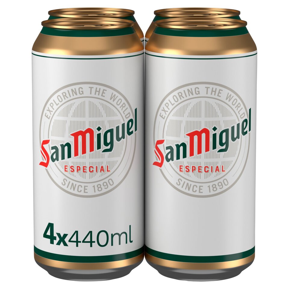 San Miguel Especial Lager Beer Can 4x440ml