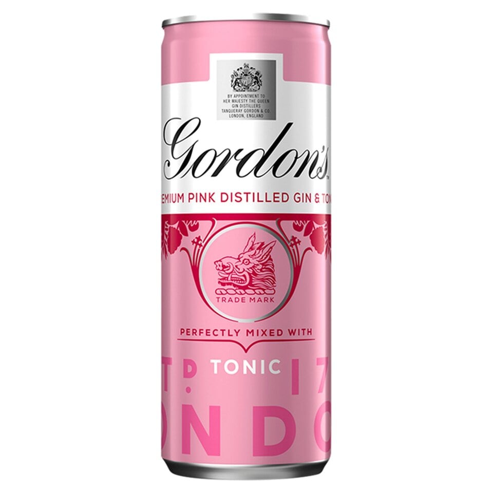 Gordon's Pink Gin & Tonic Can 5% Vol 250ml