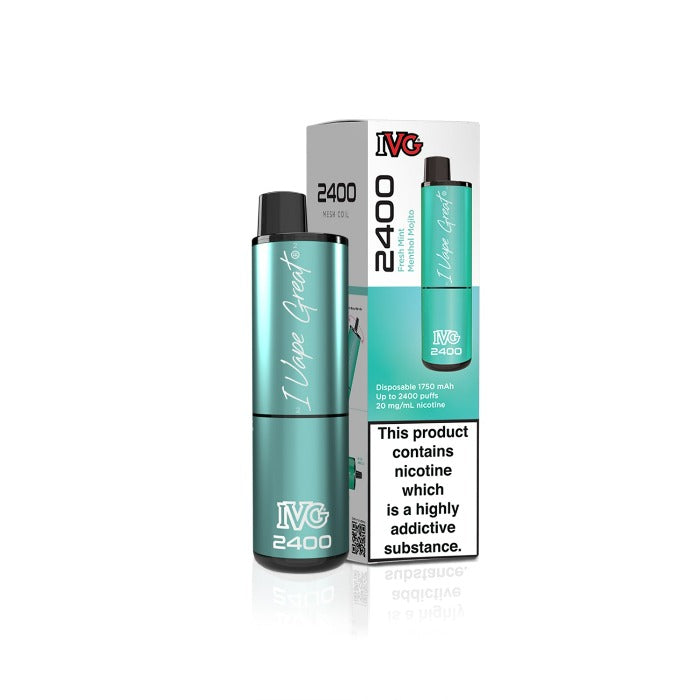 IVG 2400 FRESH MINT MENTHOL MOJITO