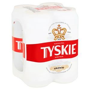 Tyskie Polish Beer Lager Cans 4x500ml