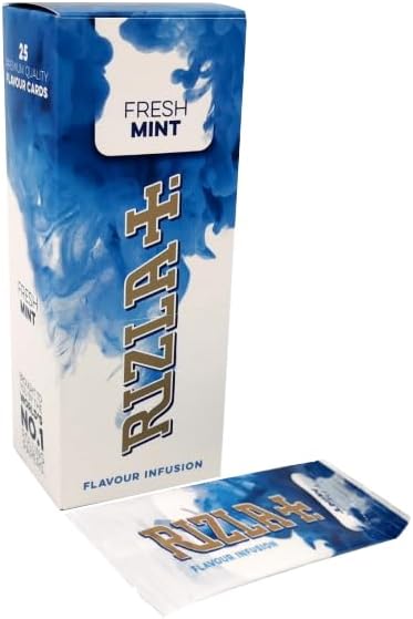 Rizla Fresh Mint Flavour Cards Infusions - 25 Packs/Cards