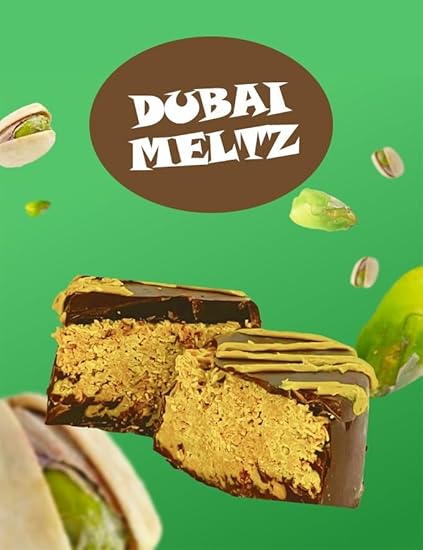 Meltz Dubai Pistachio Knafeh Chocolate 192g | Premium Middle Eastern Dessert (Pack of 1)