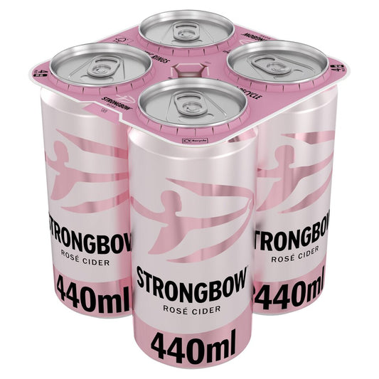 Strongbow Rosé Cider Can 4x440ml