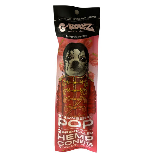 G-Rollz Strawberry Pop Flavoured Hemp Cones