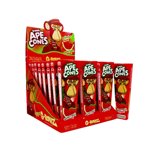 G-Rollz Ape Cones – Watermelon Splash – 3 Cones Per Pack