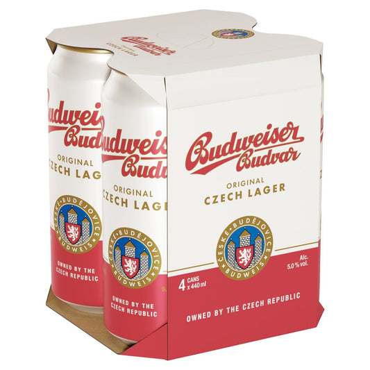 Budweiser Budvar Original Lager 4 x 440ml