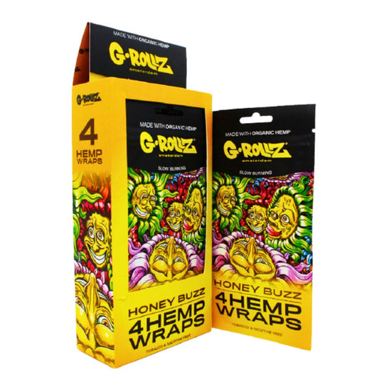 G-ROLLZ Honey Buzz Hemp Wraps – 4 Per Pack