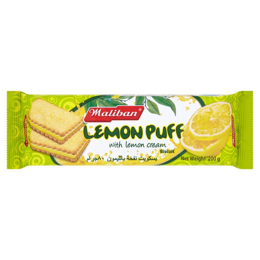 Maliban Lemon Puff Biscuits Plus Lemon Cream 200G