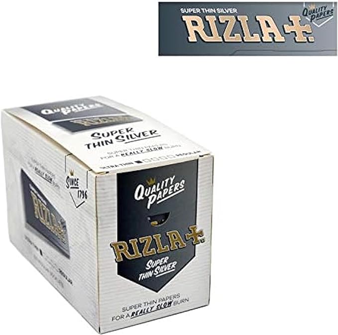 Rizla Regular Silver Rolling Paper Full Box Of 100 Booklets