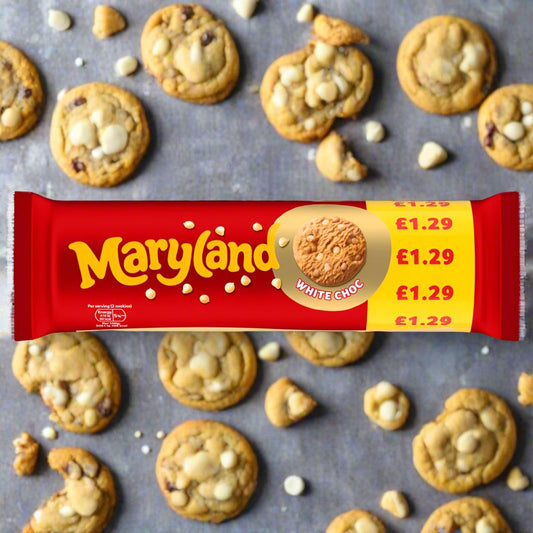 Maryland White Choc Cookies 200g