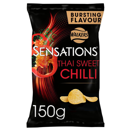 Walkers Sensations Thai Sweet Chilli Sharing Bag Crisps 150g