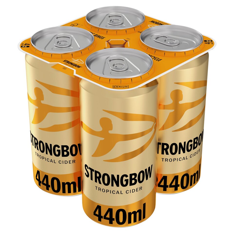 Strongbow Tropical Cider Can 4x440ml