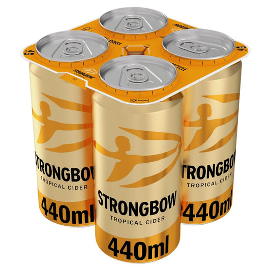 Strongbow Tropical Cider Can 4x440ml