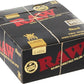 RAW 18236 Black King Size Slim Classic Ultra Thin 50 Booklets of 32 Sheets Paper