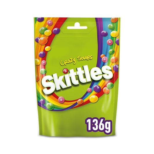 Skittles Crazy Sour Fruit Sweets 136G