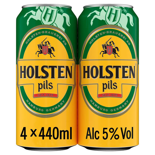 Holsten Pils Lager Beer Can 4x440ml