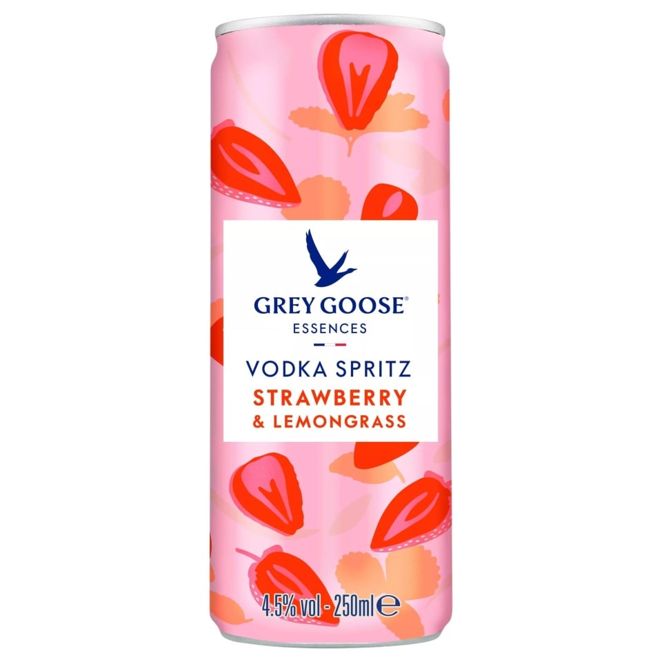 Grey Goose Essences Strawberry Lemongrass Vodka Spritz 250Ml