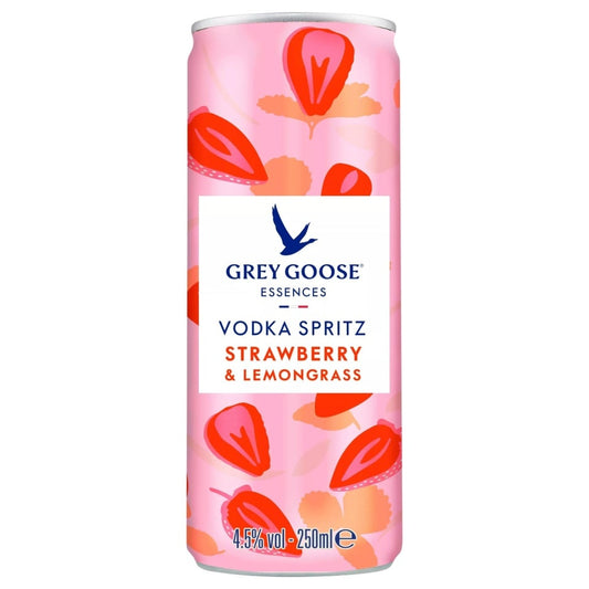 Grey Goose Essences Strawberry Lemongrass Vodka Spritz 250Ml