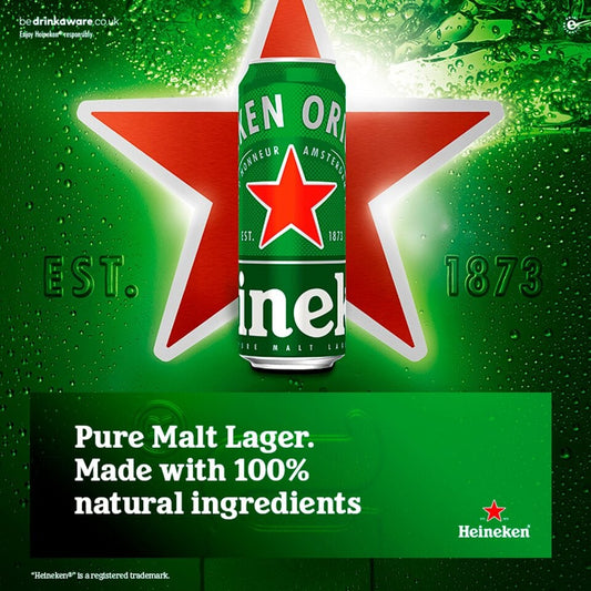 Heineken Lager Beer 4 X 440Ml