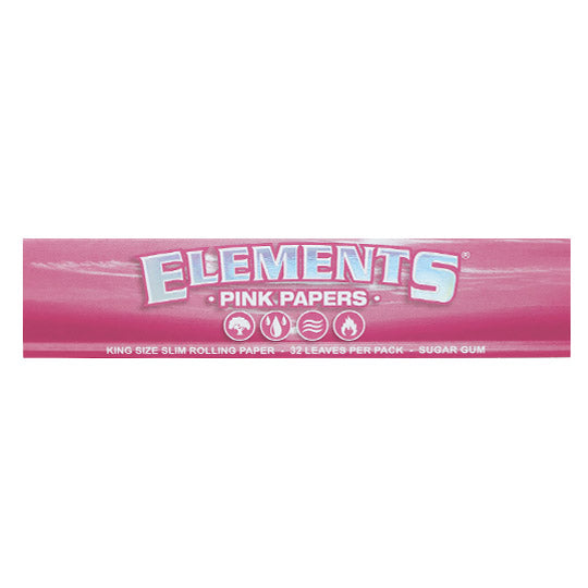 Elements Pink Slim King Size Rolling Papers