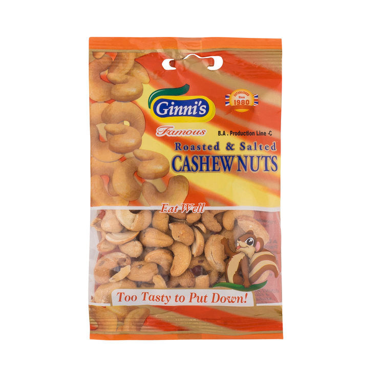 Ginni's Roasted & Salted Cashew Nuts