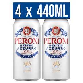 Peroni Nastro Azzurro Beer Lager 4x440ml