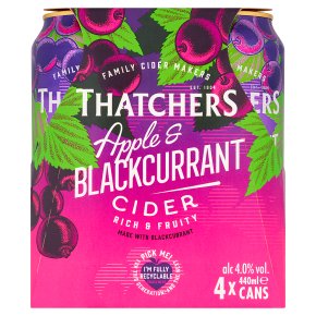 Thatchers Apple & Blackcurrant Cider Cans4x440ml