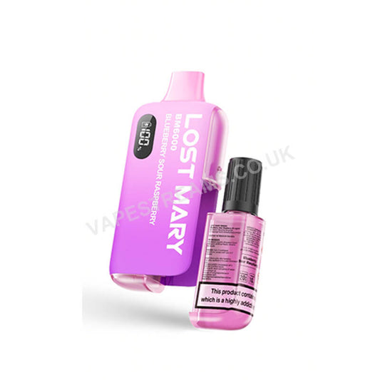 Blueberry Sour Raspberry Lost Mary BM6000 Disposable Vape Kit