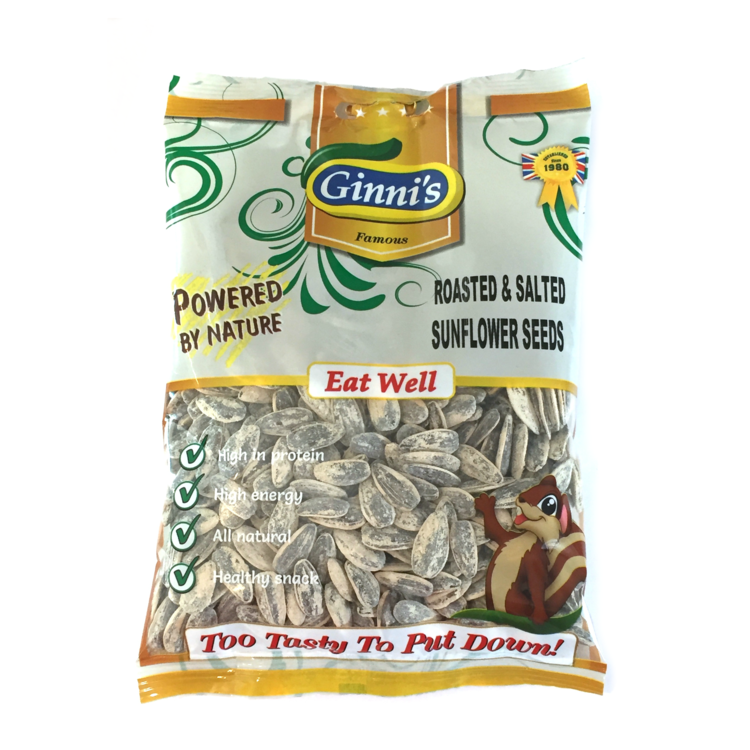 Ginni's Roasted & Salted Sunflower Seeds