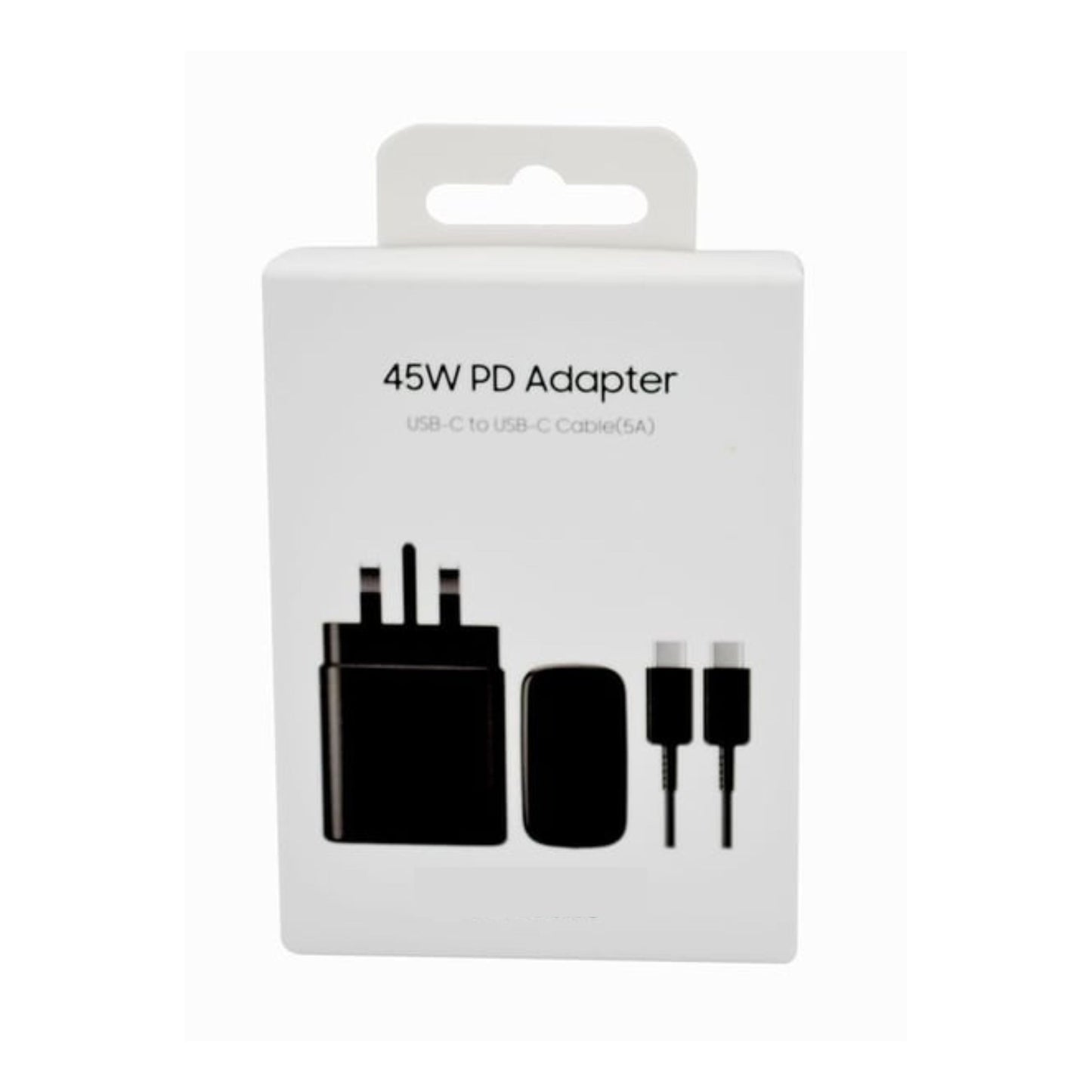 45W PD Adapter with USB-C to USB-C Cable (5A) – Fast Charging & High-Speed