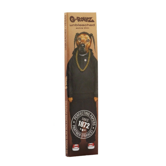 G-Rollz Pets Rock Unbleached Extra Thin Rolling Papers