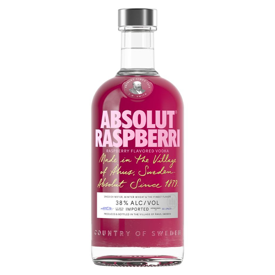 Absolut Raspberri Raspberry Vodka 70cl