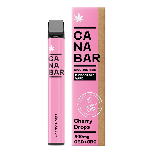 Cherry Drops 500mg (CBD + CBG)