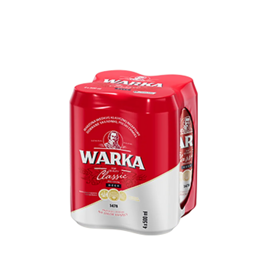 Warka Classic Beer 4 Pack 500ml