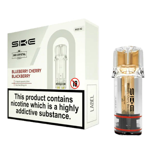SKE Crystal PLUS Prefilled Pods - Blueberry Cherry Blackberry - 2PK