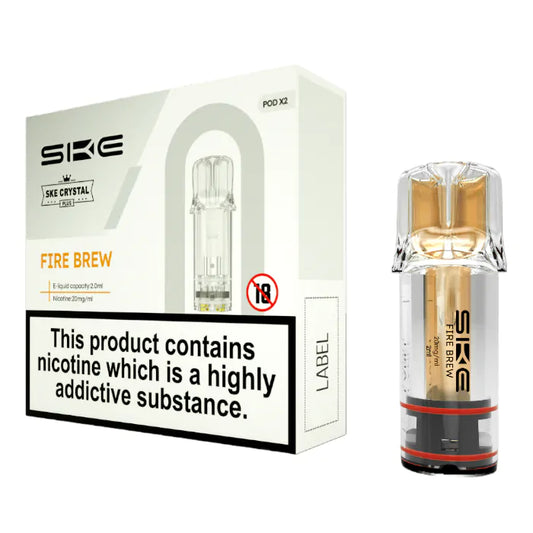 SKE Crystal PLUS Prefilled Pods - FIRE BREW - 2PK