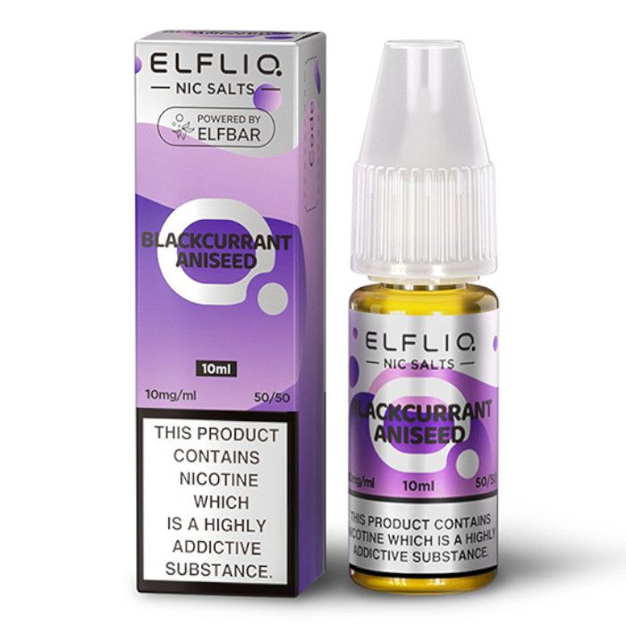 ELFBAR ElfLiq Nic Salts - Blackcurrant Aniseed - 10ml