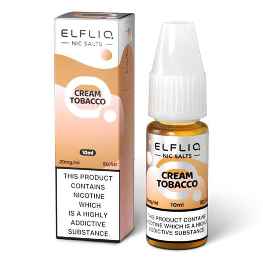 ELFBAR ELFLIQ Cream Tobacco Nic Salts -10ml