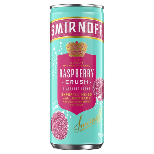 Smirnoff Raspberry Crush & Lemonade Drink 250ml