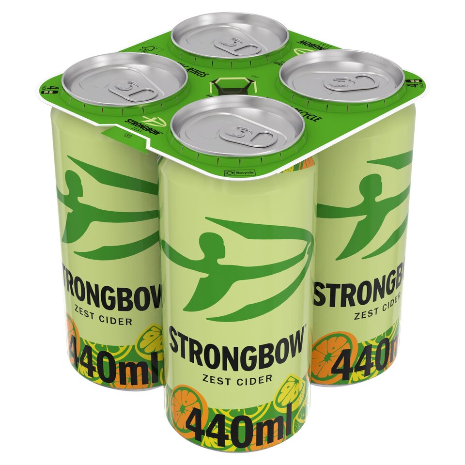 Strongbow Zest Flavoured Cider 4x440ml