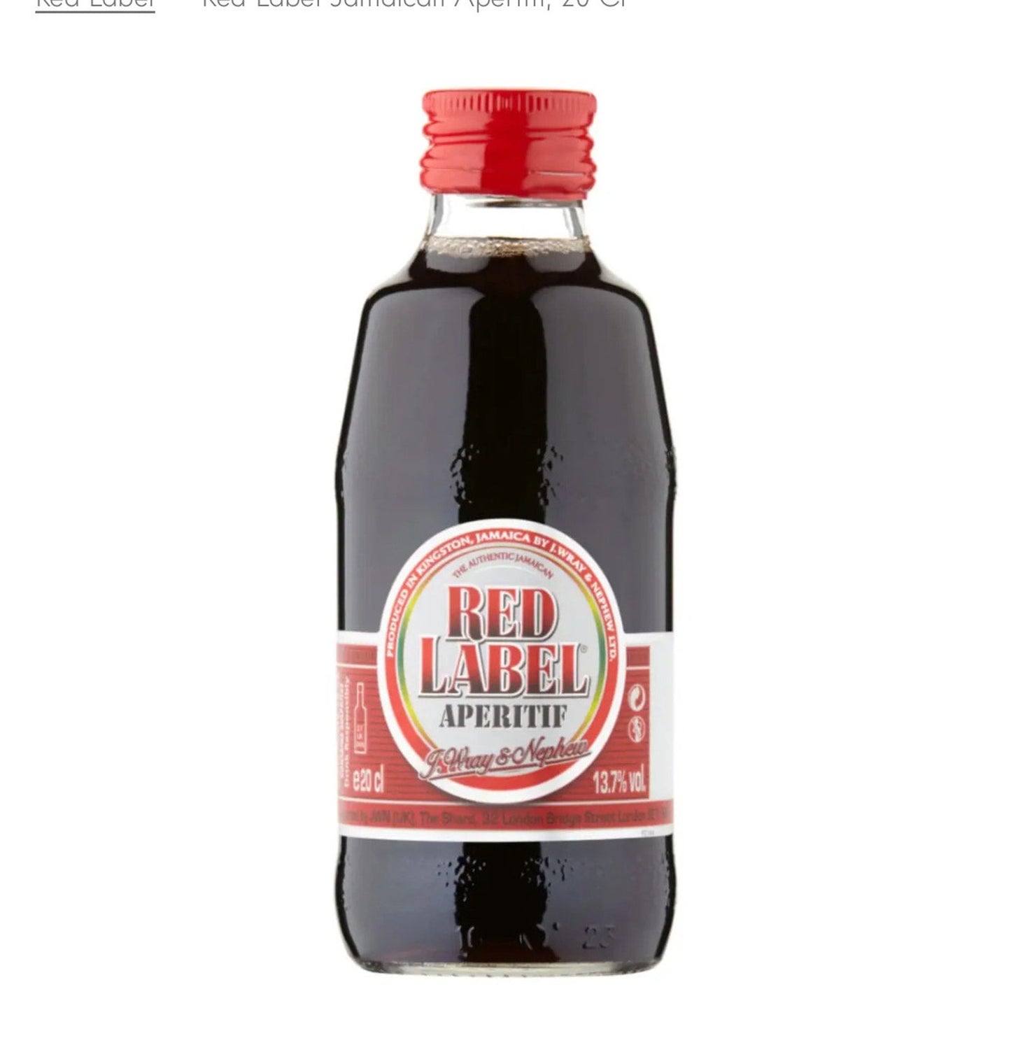 Red Label JAMAICAN APERITIF, 20 CL