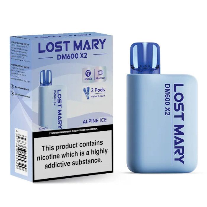 Lost Mary DM600 X2 Disposable Vape-Alpine Ice