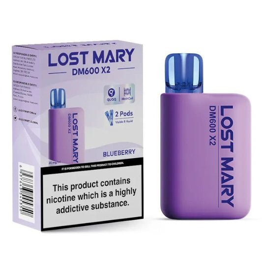 Lost Mary DM600 X2 Disposable Vape-Blueberry