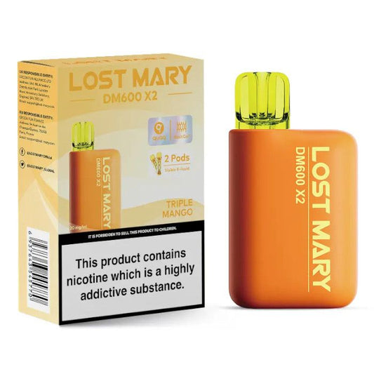 Lost Mary DM600 X2 Disposable Vape-Triple Mango